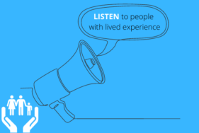 Listen to lived experience logo
